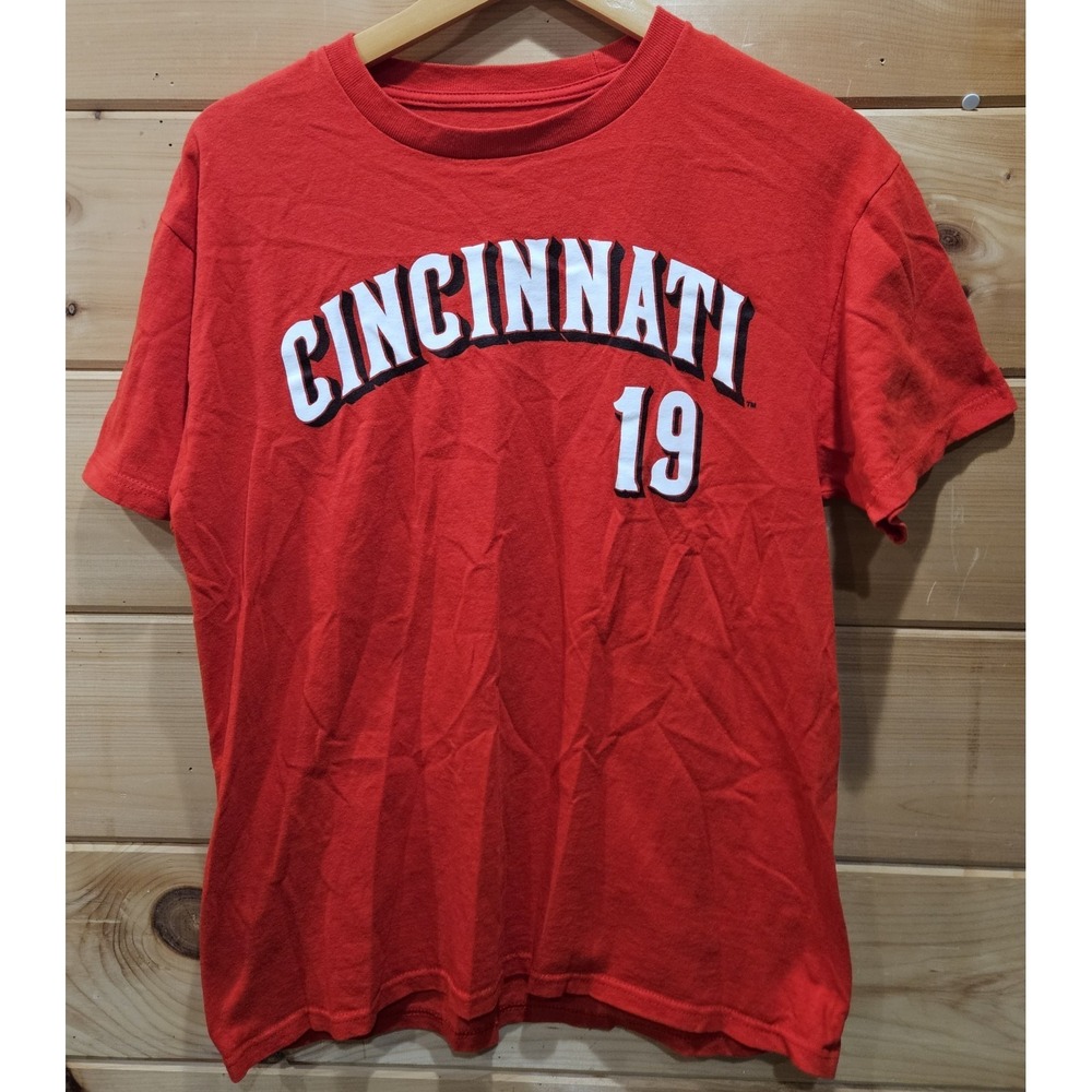 Cincinnati Reds Joey Votto #19 T-Shirt Mens Medium Red MLB Baseball Tee